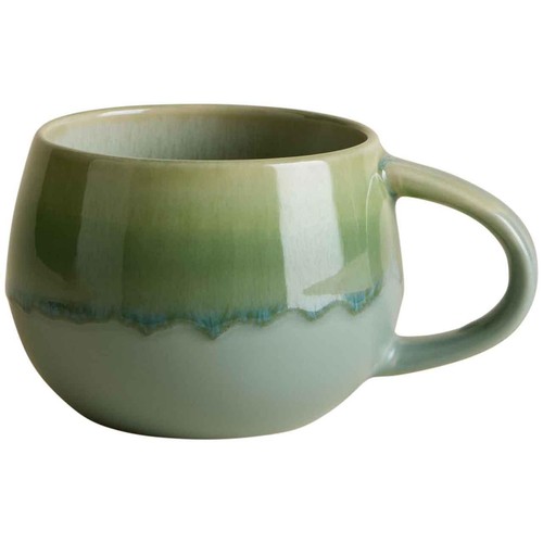 M&S Reactive Glaze Hug Mug, Green