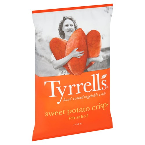 Tyrrells Lightly Sea Salted Sweet Potato Sharing Crisps