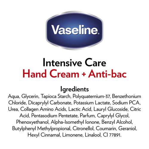 Vaseline Intensive Care + Anti-Bac Hand Cream