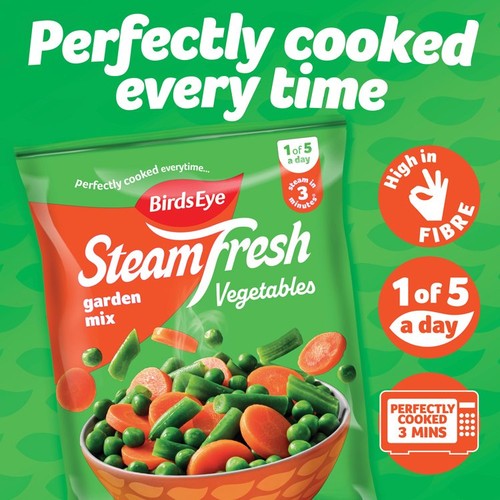 Birds Eye Steamfresh 4 Garden Mix Steam Bags