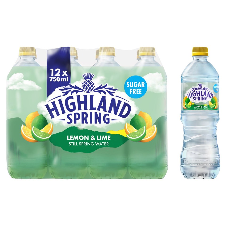 Highland Spring Lemon Lime Flavoured Still Water Ocado