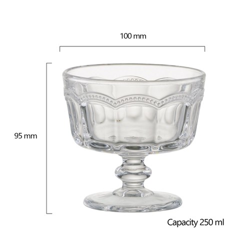 Artland Pearl Ridge Mini Trifle Bowls