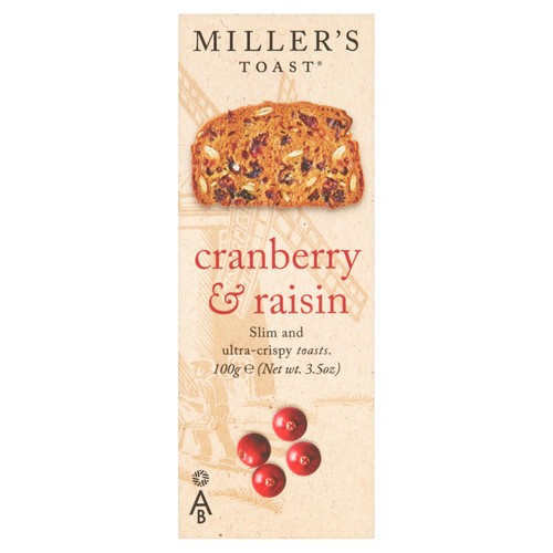 Miller's Toast Cranberry & Raisin 
