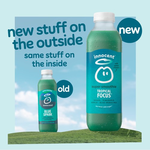 Innocent Tropical Focus Super Smoothie Guava & Pineapple with Vitamins 