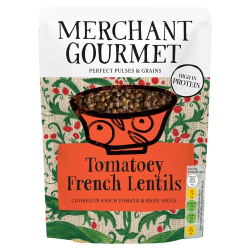 Merchant Gourmet Tomatoey French Puy & Green Lentils 