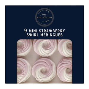 Collection 9 Mini Strawberry Swirl Meringues