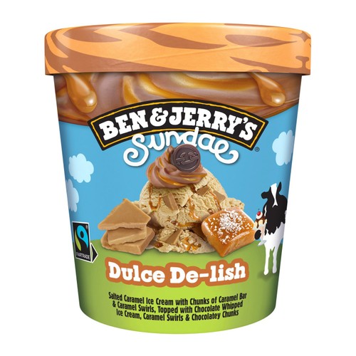 Ben & Jerry's Sundae Dulce De-Lish Ice Cream Tub Dessert
