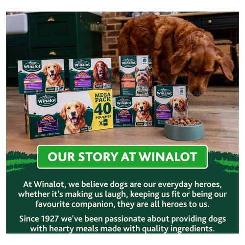 Winalot Monday Meaty Casseroles Chicken, Turkey, Duck in Gravy Wet Dog Food