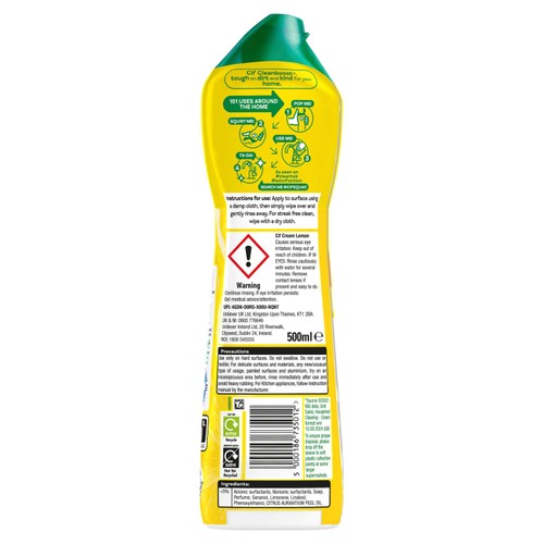 Cif Lemon Multipurpose Cream Cleaner