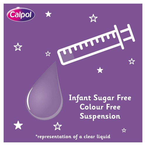 Calpol Infant Sugar Free & Colour Free Oral Suspension Strawberry 2+ Months