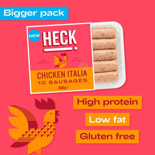 HECK 10 Chicken Italia Thick Sausages
