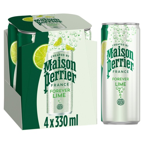 Maison Perrier Lime Lightly Flavoured Sparkling Water 4x330ml