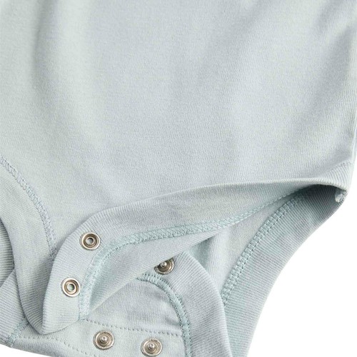 M&S Short Sleeve Plain Bodysuits, 0-3 Months, Aqua Marine