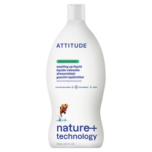 Attitude Washing Up Liquid Green Apple & Basil