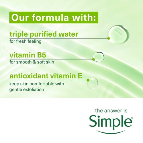 Simple Biodegradable Exfoliating Wipes