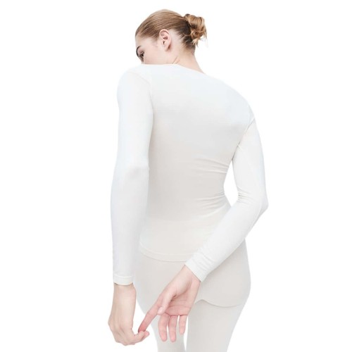 M&S HeatGen Long Sleeve Top XL Light Cream