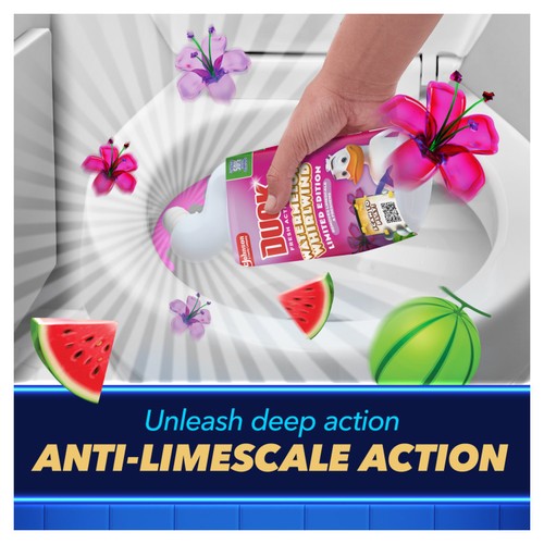 Duck Deep Action Gel Toilet Liquid Cleaner Watermelon Whirlwind