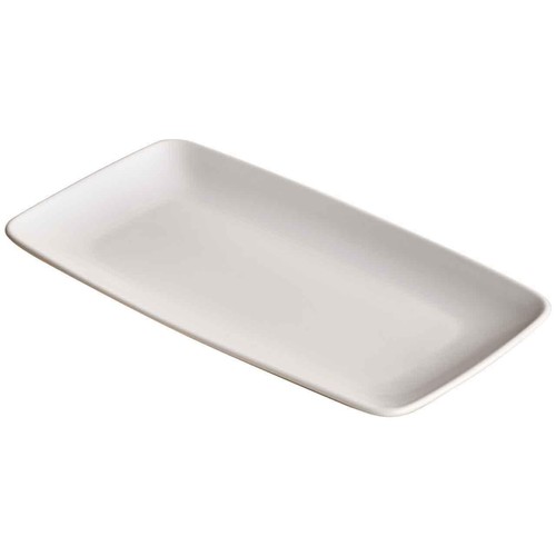 M&S Maxim Small Rounded Rectangular Platter, One Size, White