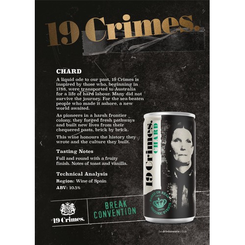 19 Crimes Chardonnay Can