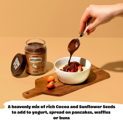 SUNFLY Sunflower Seed Butter, Cocoa Spread