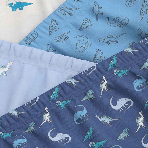 M&S Pure Cotton Dino Briefs, 3-4 Years, Multi