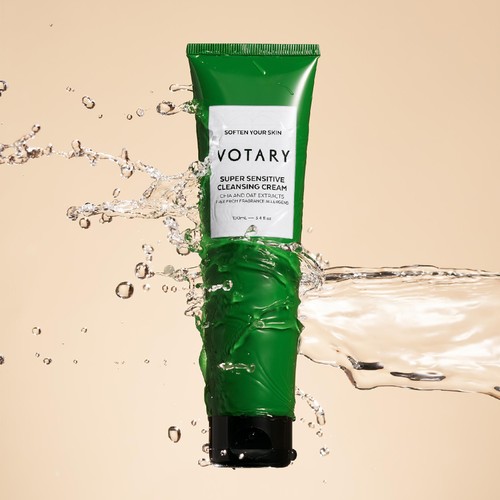 VOTARY Super Sensitive Cleansing Cream, Chia and Oat Extracts - 100ml