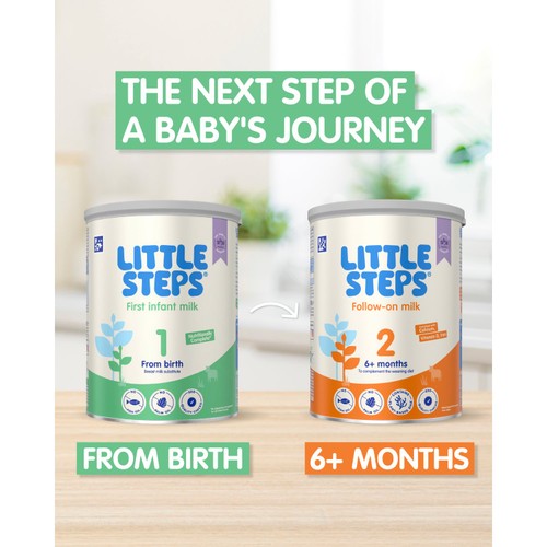 LITTLE STEPS First Infant Baby Milk Powder Formula from birth 800 g