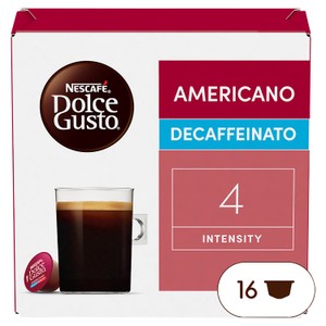 Nescafe Dolce Gusto Americano Decaffeinato Coffee Pods x16 (16 Servings)