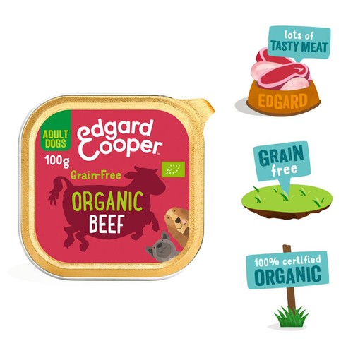 Edgard & Cooper Adult Grain Free Wet Dog Food with Organic Beef