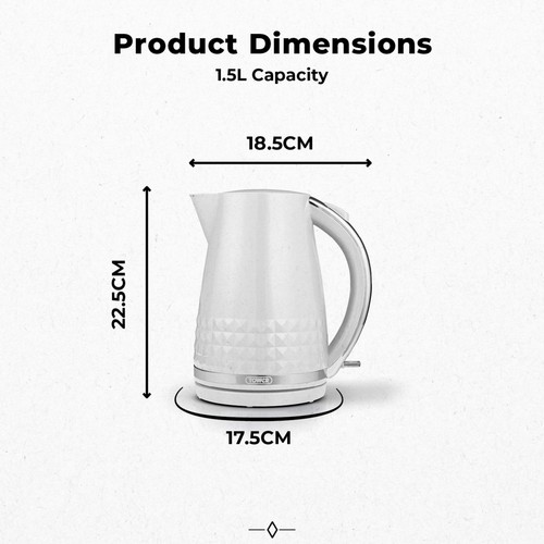 Tower Solitaire 1.5L 3KW Kettle White