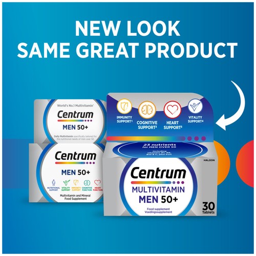 Centrum Men 50+ Multivitamins & Minerals Tablets