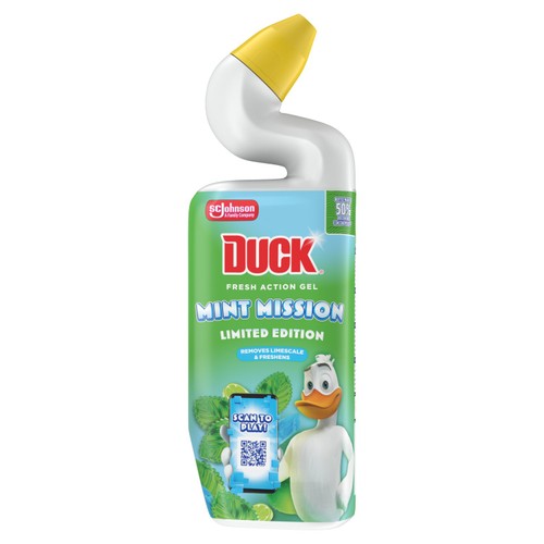 Duck Deep Action Gel Toilet Liquid Cleaner Mint Mission