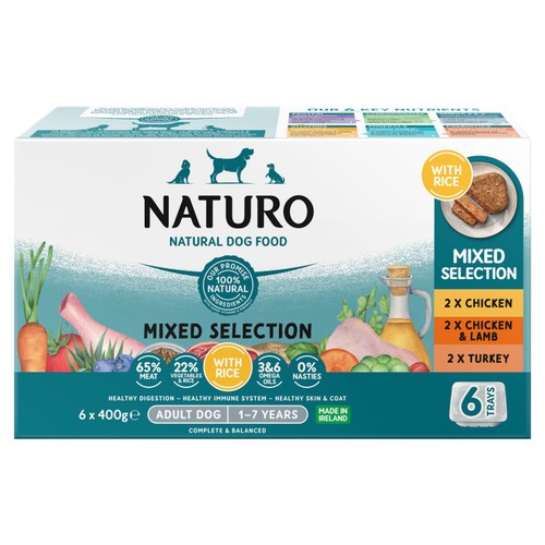 Naturo Adult Dog with Rice Variety Trays