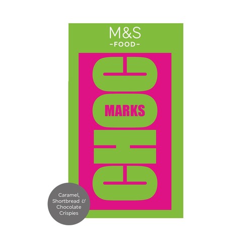 M&S Choc Marks Caramel, Shortbread, Chocolate Crispies Milk Chocolate