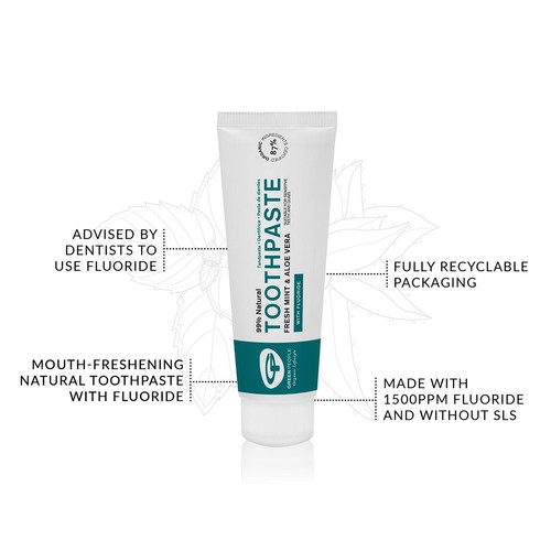 Green People Fresh Mint & Aloe Vera Fluoride Toothpaste