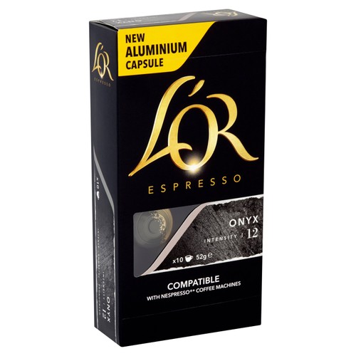 L'OR Onyx Coffee Pods x10 Intensity 12