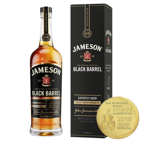 Jameson Black Barrel Triple Distilled Blended Irish Whiskey