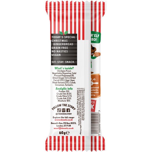 Denzel's Christmas Gingerbread Soft-Baked Bars for Dogs