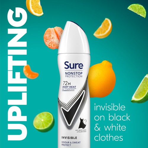 Sure Women 72hr Nonstop Protection Black & White Antiperspirant Deodorant