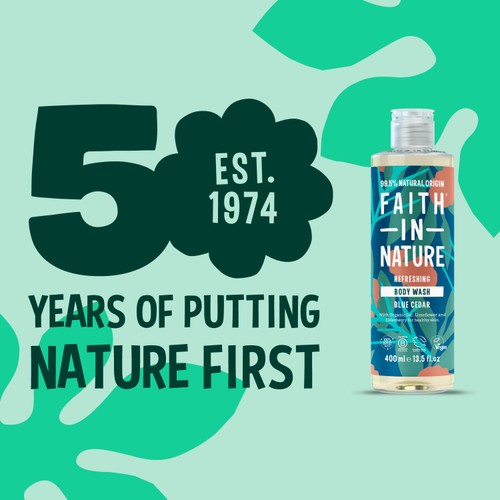 Faith in Nature For Men Blue Cedar Body Wash