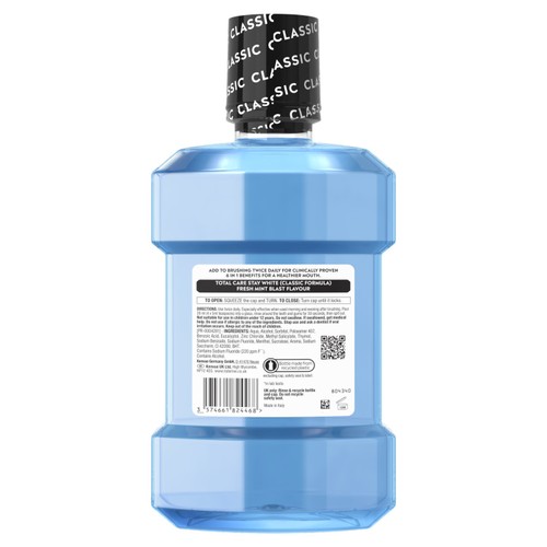 Listerine Total Care Stay White Intense Mint Classic Mouthwash