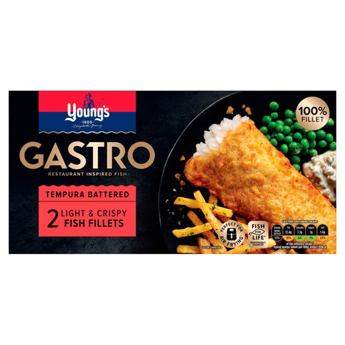 Young's Gastro 2 Tempura Battered Fish Fillets
