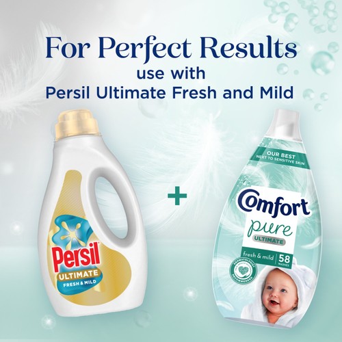 Comfort Pure Ultimate Fresh & Mild UltraConcentrated Fabric Conditioner 58W