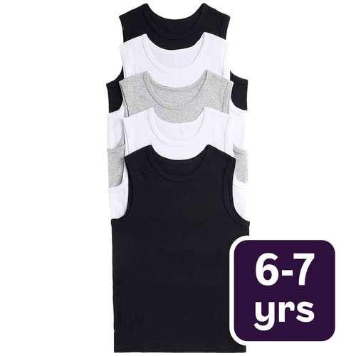 M&S Vests 6-7 Years, Black 