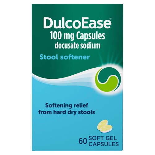 DulcoEase 100 mg Docusate Sodium Capsules 60