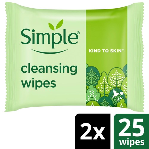 Simple Kind to Skin Biodegradable Face Wipes