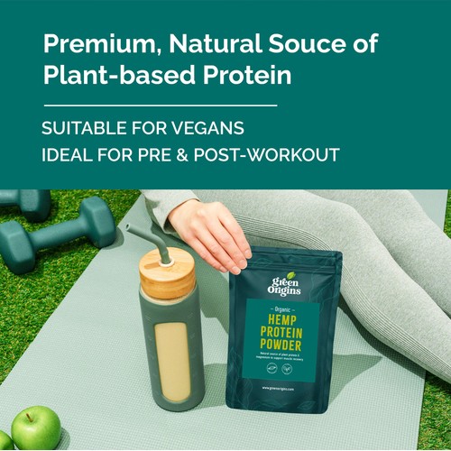Green Origins Organic Raw Hemp Protein Powder