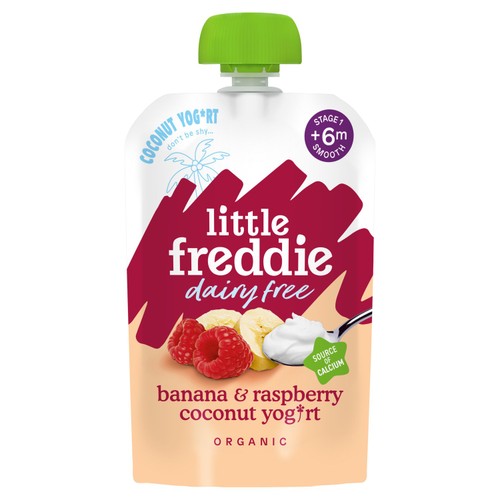 Little Freddie Dairy Free Banana & Raspberry Yoghurt Baby Food Pouch 6+ M