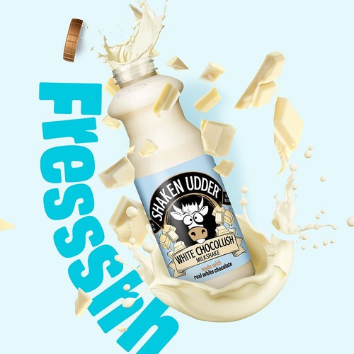 Shaken Udder White Chocolush Chocolate Flavoured Milkshake