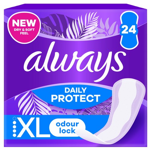 Always Dailies Extra Protect Long Plus Panty Liners